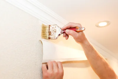 Pose de papier peint à Estang — revêtements muraux et toiles de verre